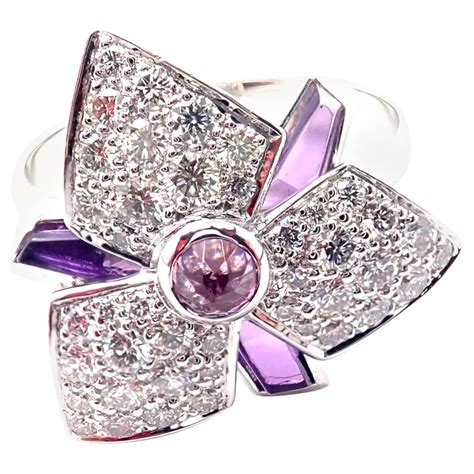 Cartier Caresse D'orchidées Orchid Flower Diamond White Gold 